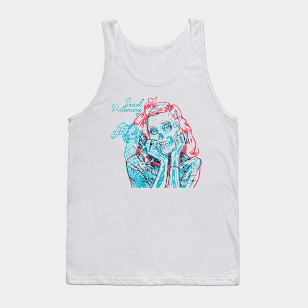 Social Distancing Tank Top by Travis Knight